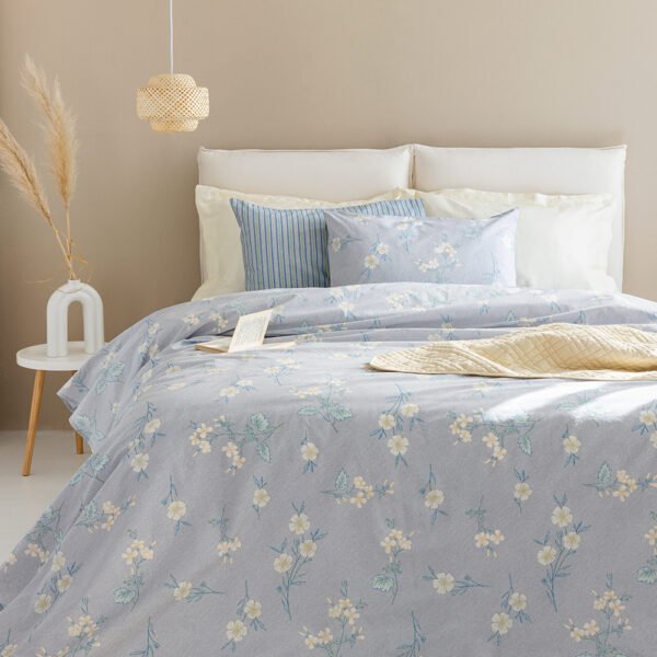 Σετ Μονά Σεντόνια Fashion Life 170x260 FL6240 Χωρίς Λάστιχο Γκρι Palamaiki