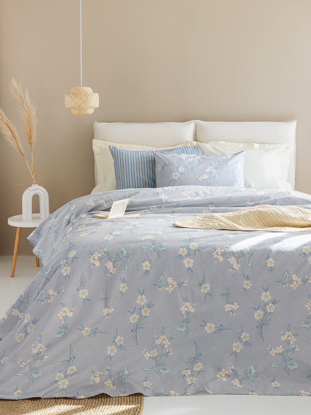 5205857275556_3 Σετ Μονά Σεντόνια Fashion Life 170x260 FL6240 Χωρίς Λάστιχο Γκρι Palamaiki - Image 1