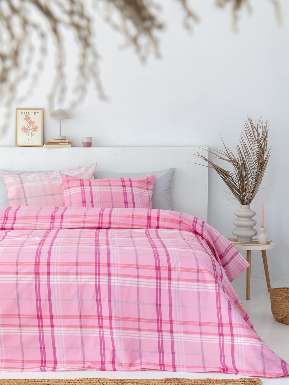 5205857275723_3 Σετ Υπέρδιπλα Σεντόνια Fashion Life 240x260 FL6242 Χωρίς Λάστιχο Μωβ Palamaiki - Image 1