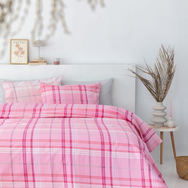 Σετ Υπέρδιπλα Σεντόνια Fashion Life 170x200+30 FL6242 Με Λάστιχο Μωβ Palamaiki