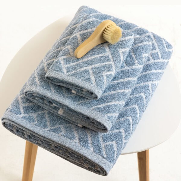 Σετ Πετσέτες (30X50, 50X90, 70X140) RANON DENIM Μπλε Palamaiki
