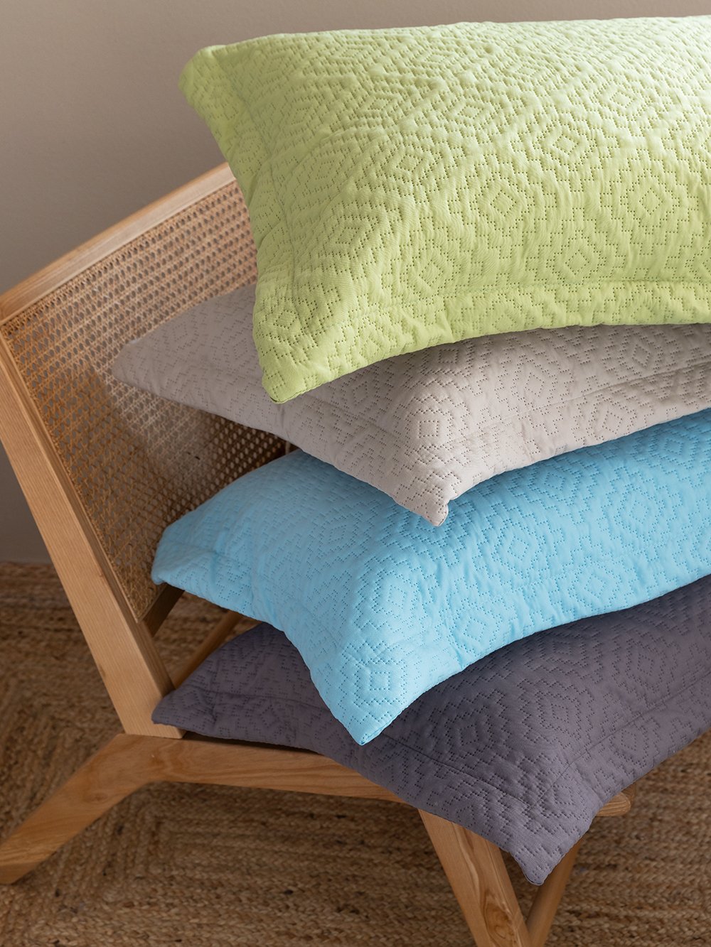 5205857276669_2 Κουβερλί ημίδιπλο 160x240 KAREN GREEN Πράσινο Palamaiki - Image 1