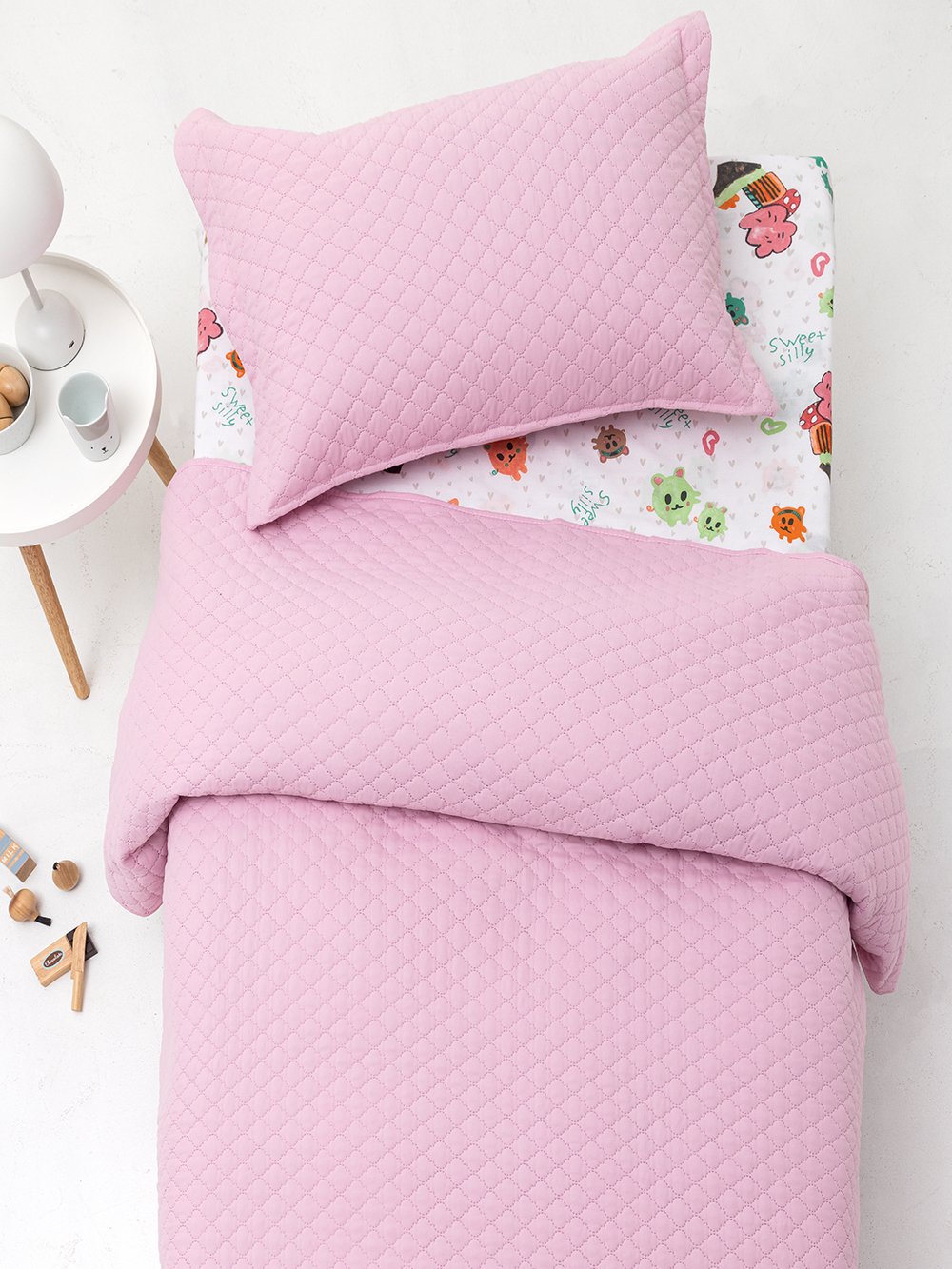 5205857277024_5 Διακοσμητική μαξιλαροθήκη 48x48 JENN PINK Ροζ Palamaiki - Image 1