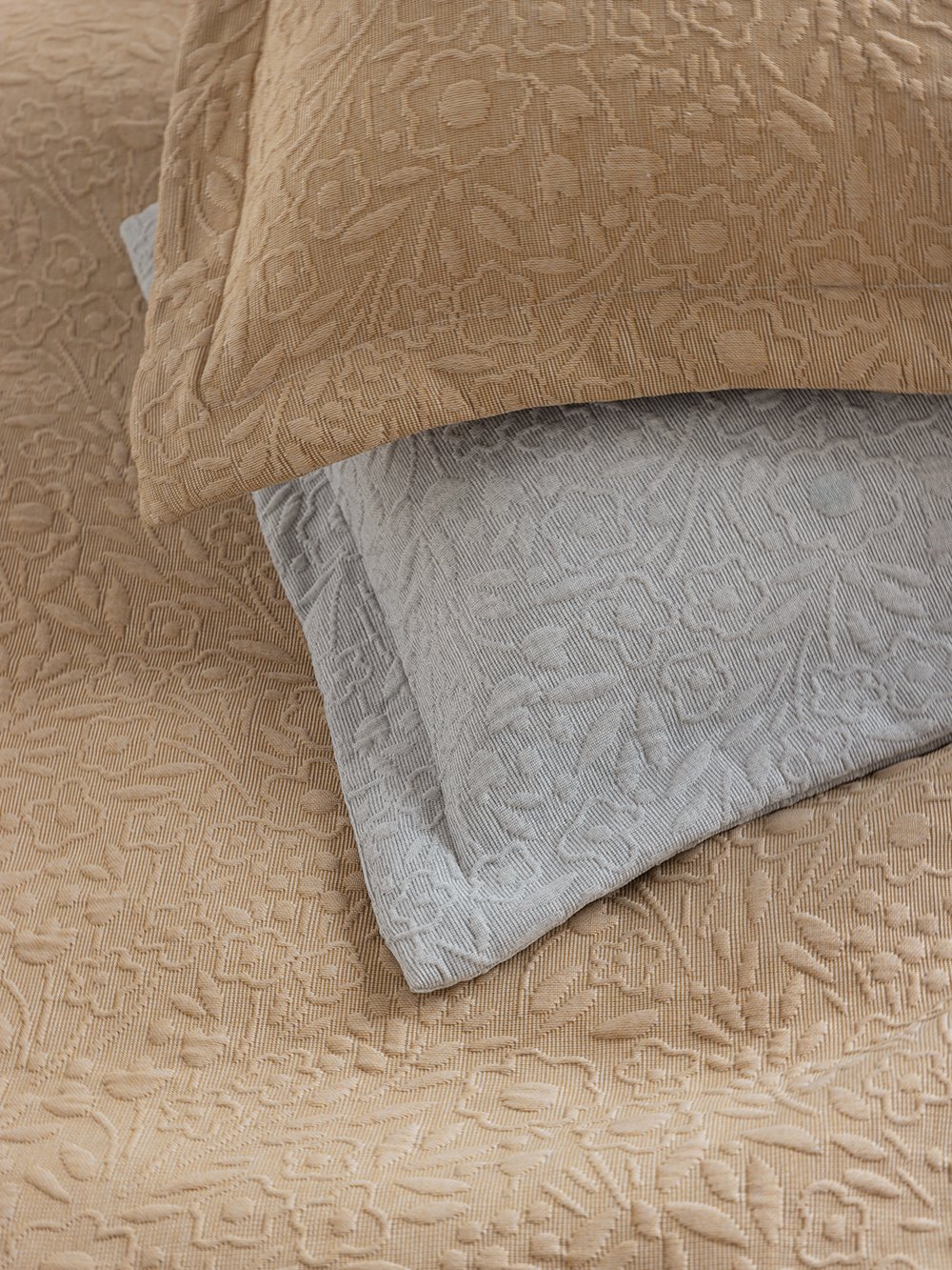 5205857279394_2 Κουβέρτα Matelasse 230X260 ALINA GREY Γκρι Palamaiki - Image 1