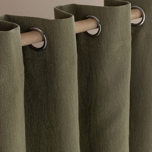 Κουρτίνα Με Τρουκς 140x260 AMY GREEN Πράσινο Palamaiki