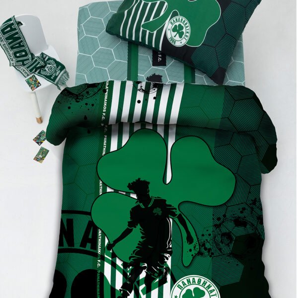 Σετ Μονά Σεντόνια Panathinaikos F.C. 170x260 FC11 Χωρίς Λάστιχο  Palamaiki