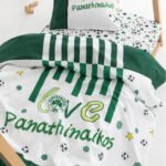 Σετ Σεντόνια Κούνιας Panathinaikos F.C. 70x140+15 FC11 Με Λάστιχο  Palamaiki