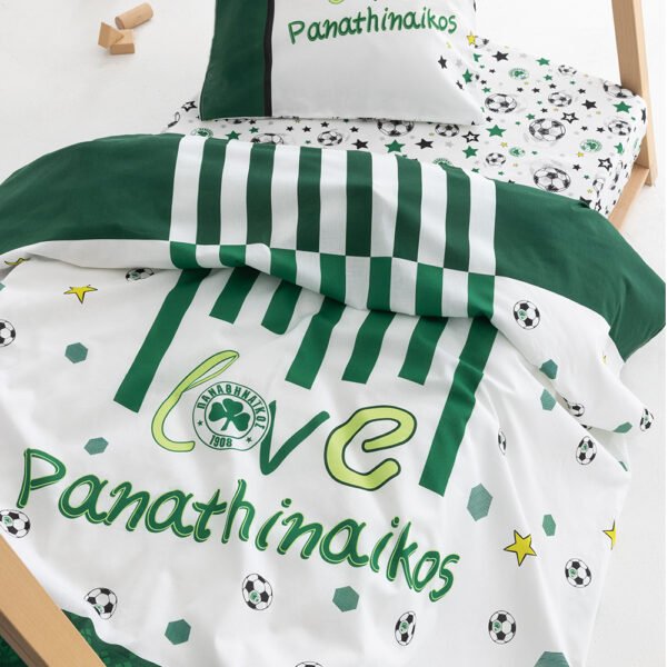 Σετ Σεντόνια Κούνιας Panathinaikos F.C. 70x140+15 FC11 Με Λάστιχο  Palamaiki
