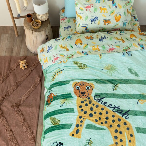 Κουβερτοπαπλωμα Μονό 160x220 SW100 Πράσινο Palamaiki