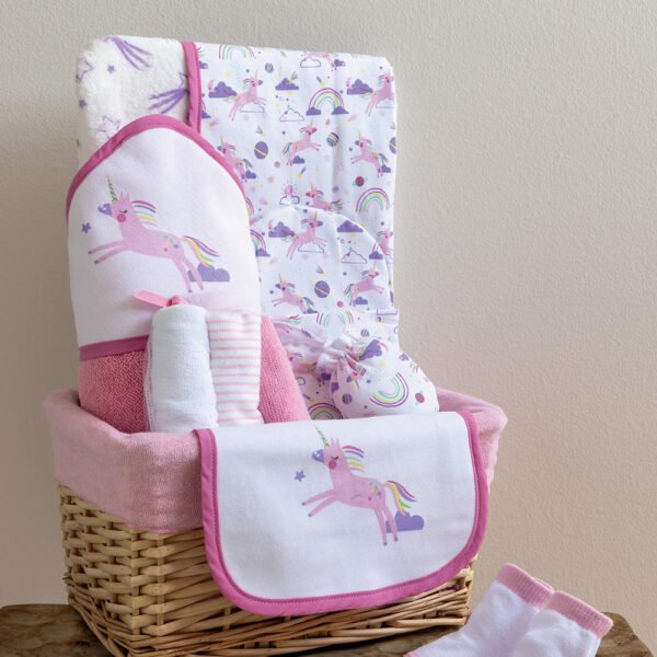Καλάθι δώρου για νεογέννητο NB0148 Λευκό Palamaiki
