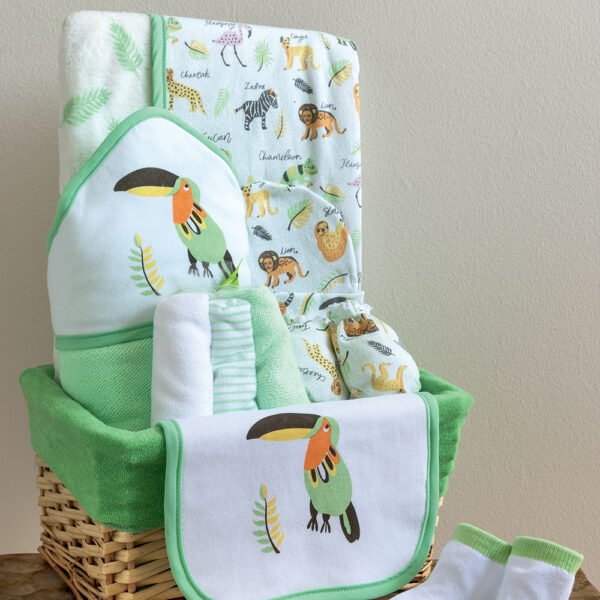 Καλάθι δώρου για νεογέννητο NB0149 Πράσινο Palamaiki