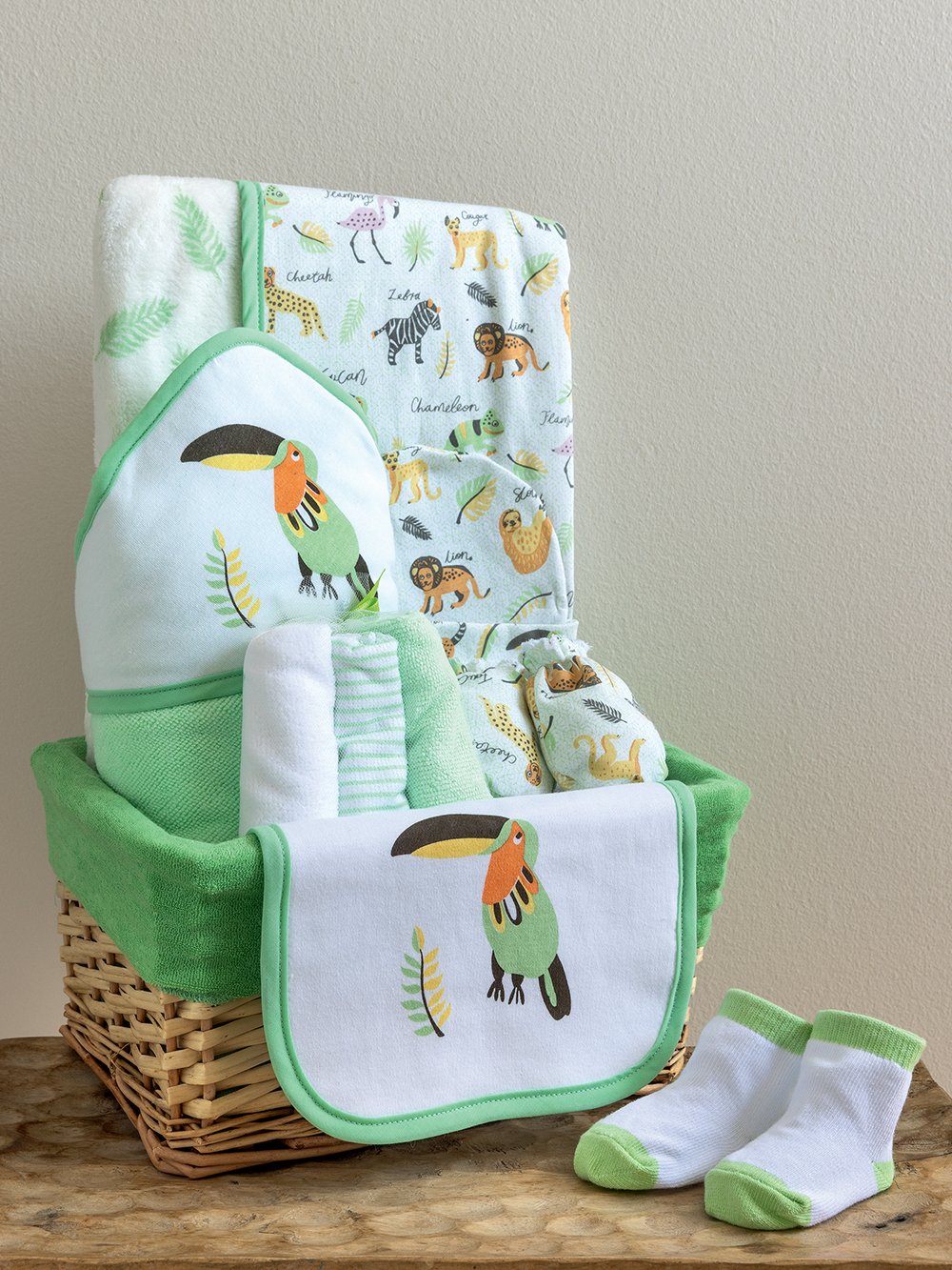 5205857281144_2 Καλάθι δώρου για νεογέννητο NB0149 Πράσινο Palamaiki - Image 1