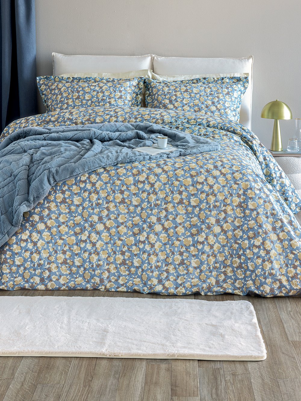 5205857281540_2 Σετ Υπέρδιπλα Σεντόνια Ivy 240x270 IS807 Εμπριμέ Palamaiki - Image 1