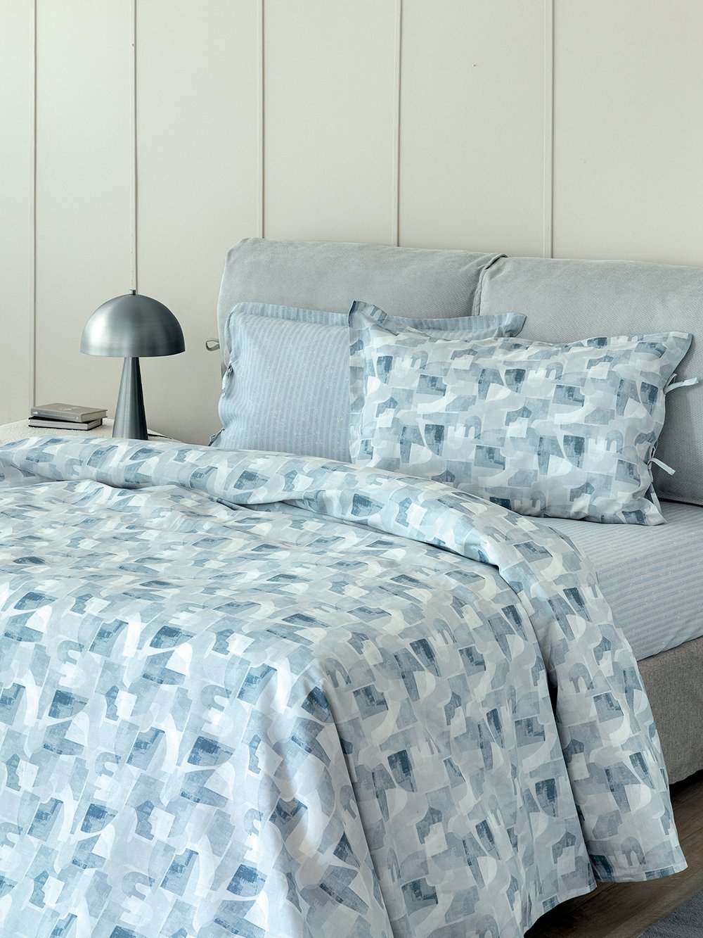 5205857281830_1_3 Σετ Υπέρδιπλα Σεντόνια Este 240x260 ES104 Γκρι Palamaiki - Image 1