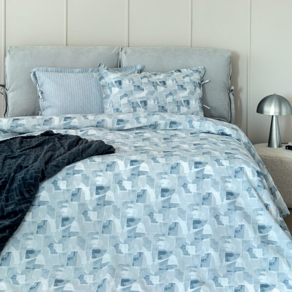 Σετ Παπλωματοθήκη Υπέρδιπλη Este 240x250 ES104 Γκρι Palamaiki