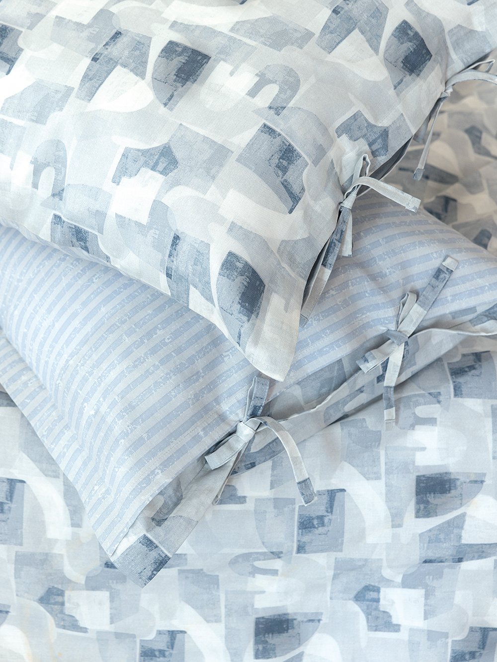 5205857281984_2 Ζεύγος Μαξιλαροθήκες Este 52x72 ES104 Γκρι Palamaiki - Image 1