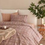 Σετ Σεντόνια Υπέρδιπλα Flannel Beauty 240x265 FB0229 Χωρίς Λάστιχο Σομόν Palamaiki