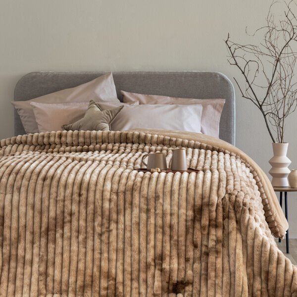 Κουβερτοπάπλωμα Υπέρδιπλο 220x240 TIDI/2 BEIGE Μπεζ Palamaiki