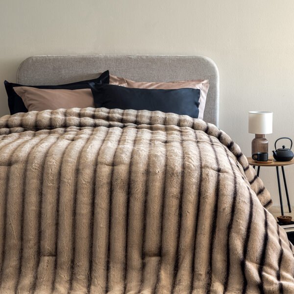 Κουβερτοπάπλωμα Υπέρδιπλο 230x250 CATE BEIGE Μπεζ Palamaiki