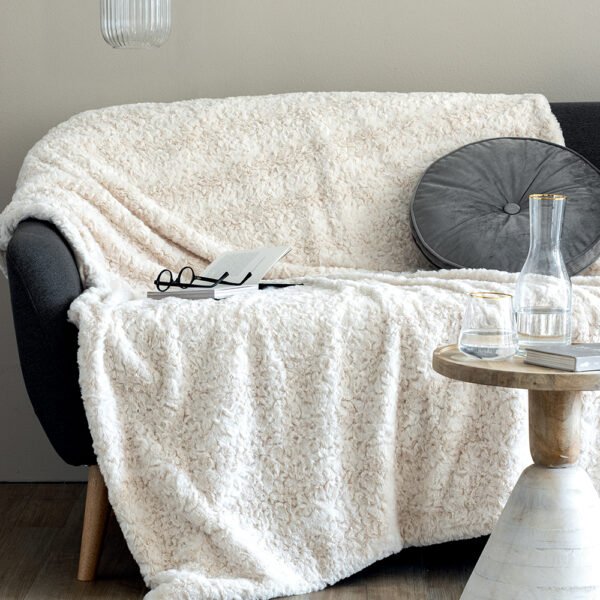 Κουβέρτα Καναπε 130x180 ALERIA ECRU Εκρού Palamaiki