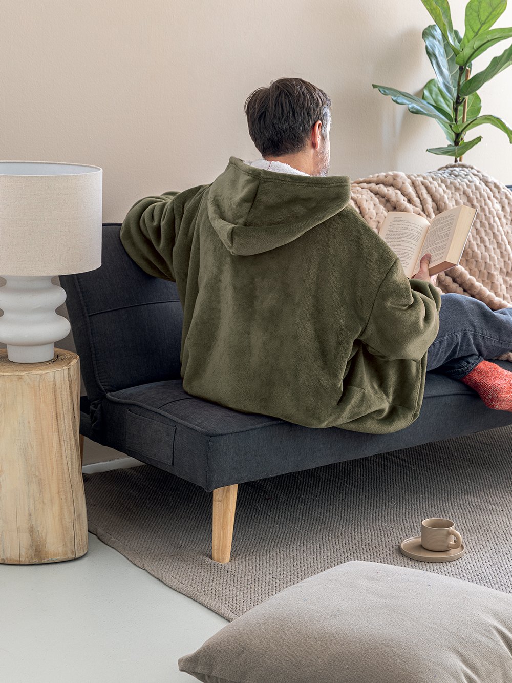 5205857283148_2 Κουβέρτα HUHU/2 90x100 KHAKI Πράσινο Palamaiki - Image 1