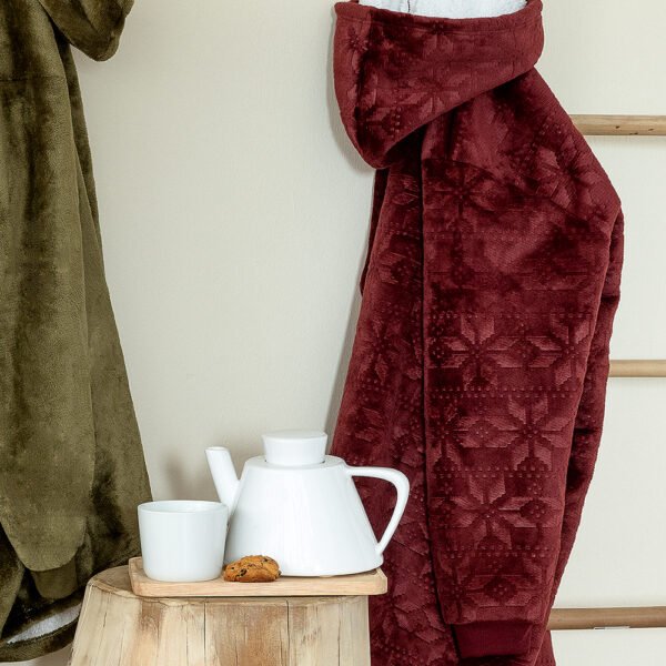 Κουβέρτα HUHU/2 90x100 SNOW Κόκκινο Palamaiki