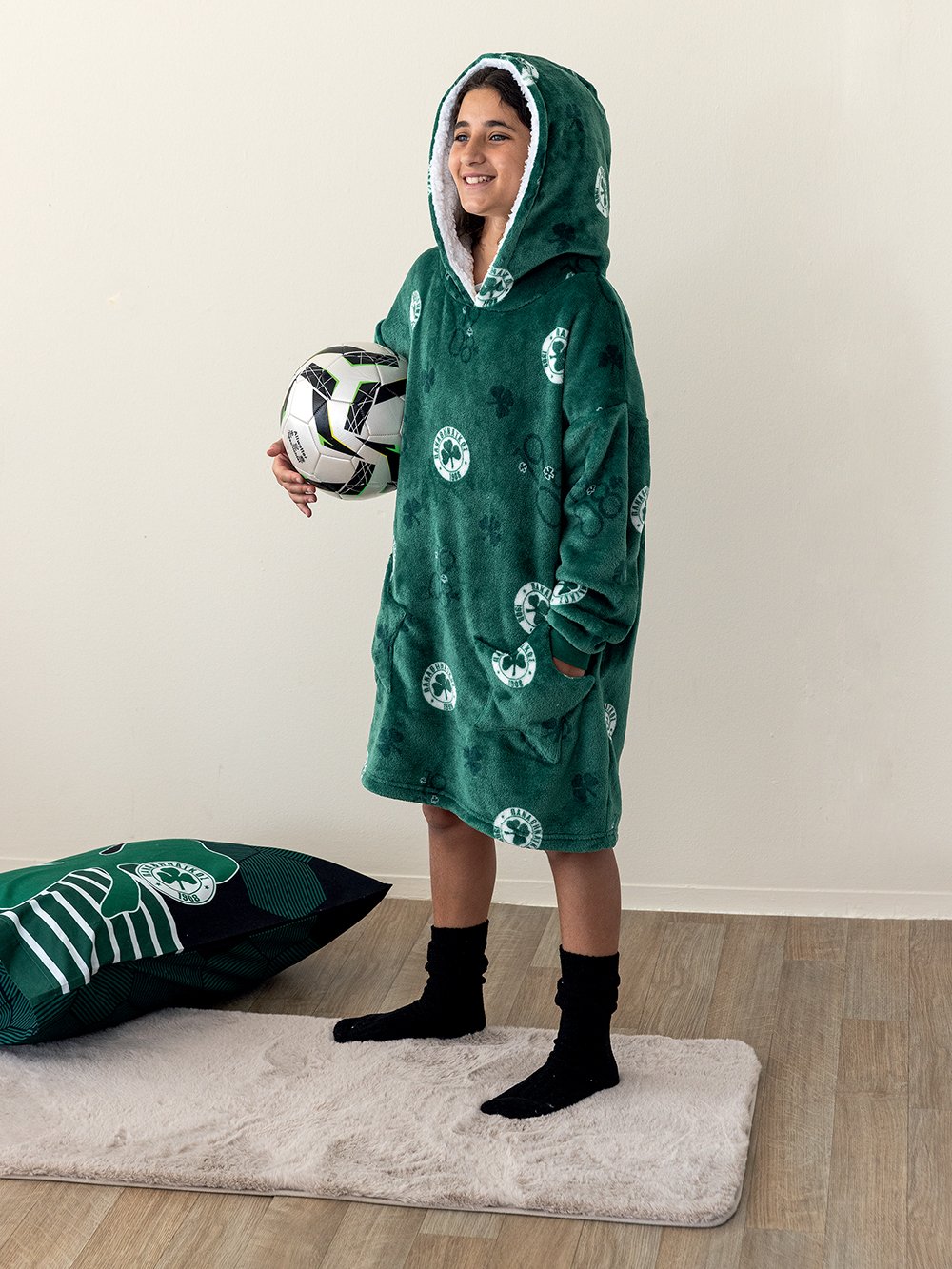 5205857283353_2 Κουβέρτα COSITOS PANATHINAIKOS 6-9 Πράσινο Palamaiki - Image 1