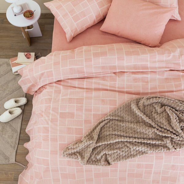 Σετ Παπλωματοθήκη Υπέρδιπλη Fashion Life 240x250 FL6250 Ροζ Palamaiki