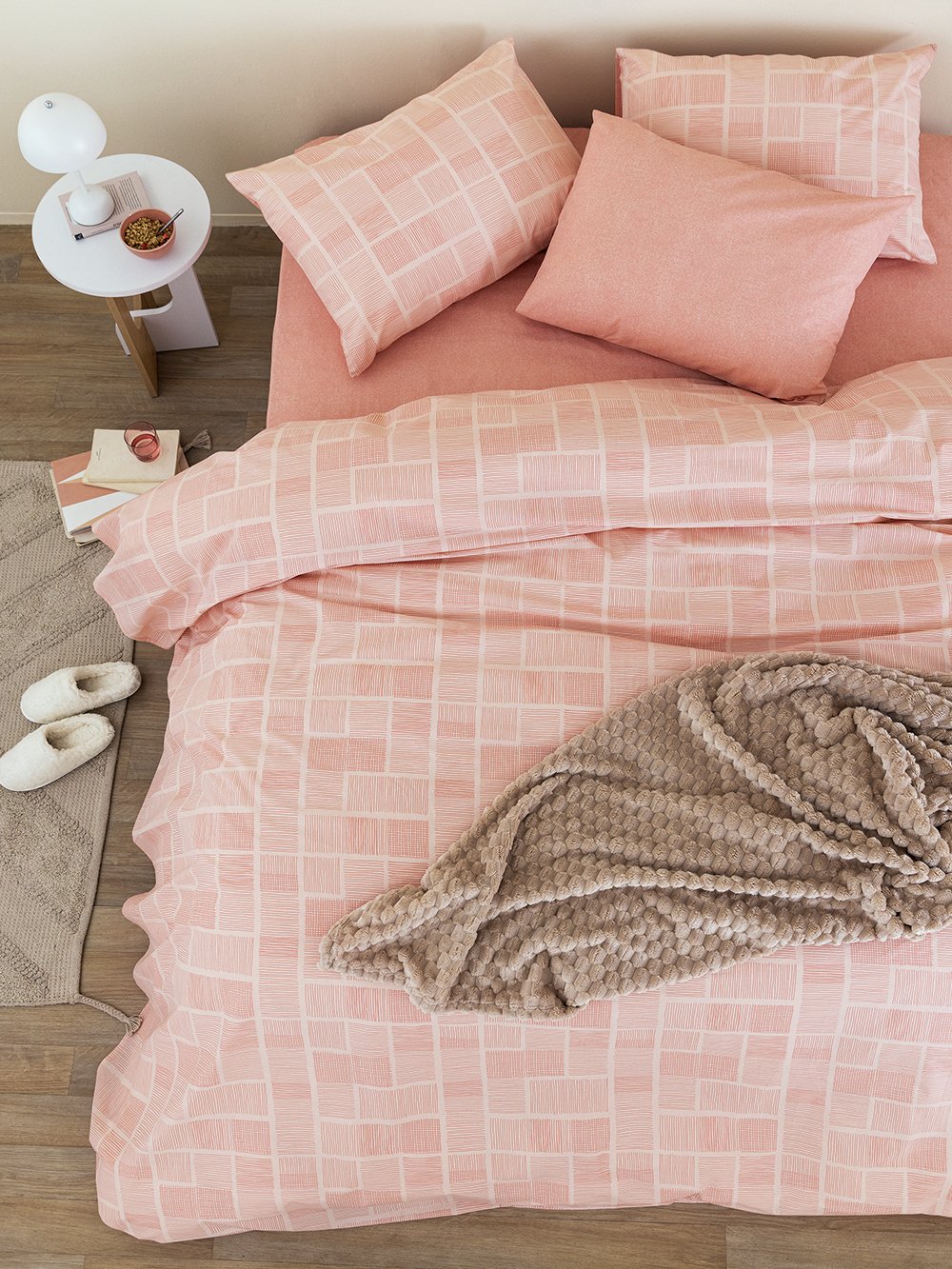 5205857284336_2 Σετ Παπλωματοθήκη Υπέρδιπλη Fashion Life 240x250 FL6250 Ροζ Palamaiki - Image 1