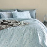 Σετ Παπλωματοθήκη Υπέρδιπλη Fashion Life 240x250 FL6259 Γαλάζιο Palamaiki