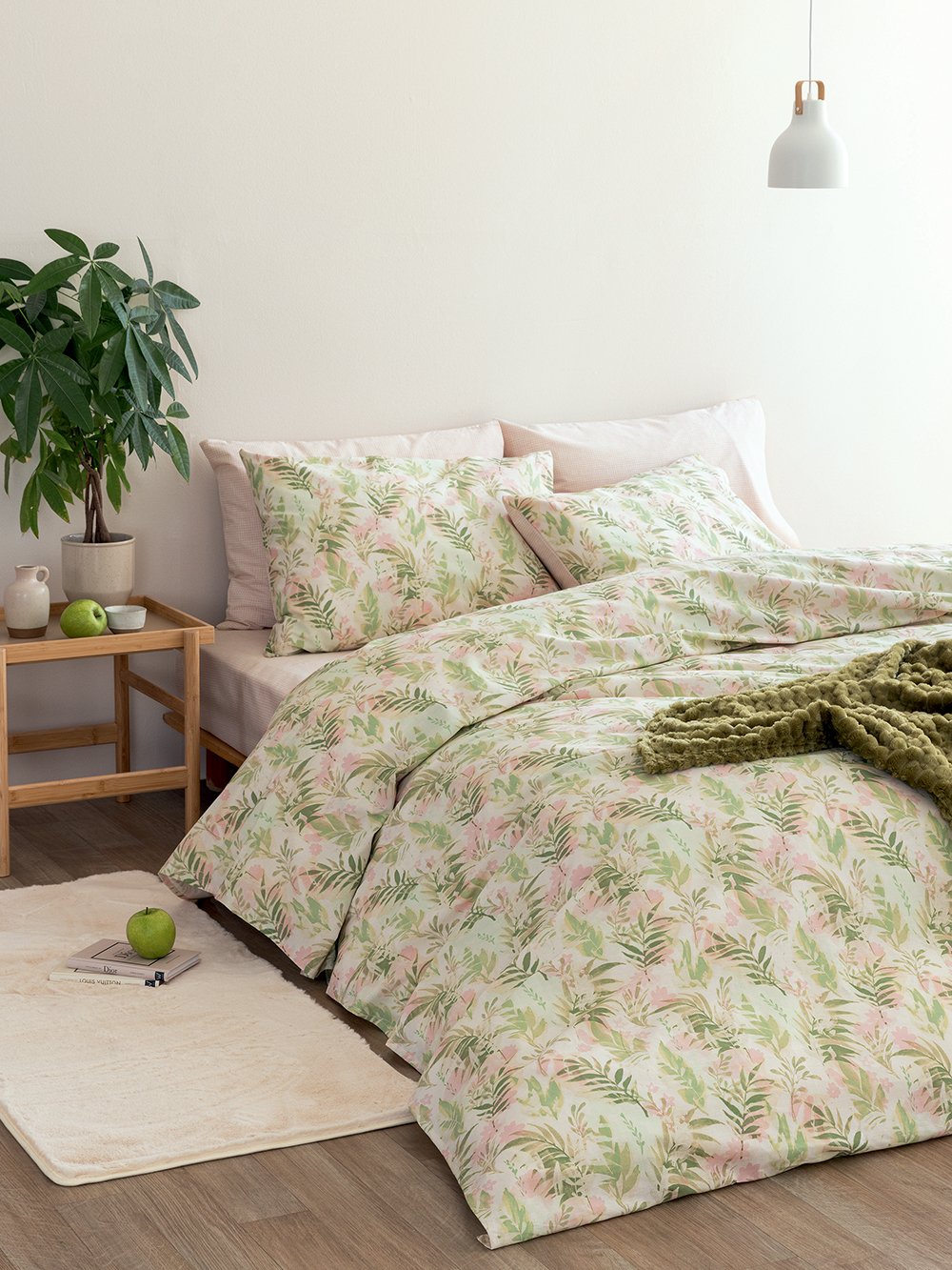 5205857285227_2 Σετ Παπλωματοθήκη Μονή Fashion Life 170x250 FL6260 Ροζ Palamaiki - Image 1