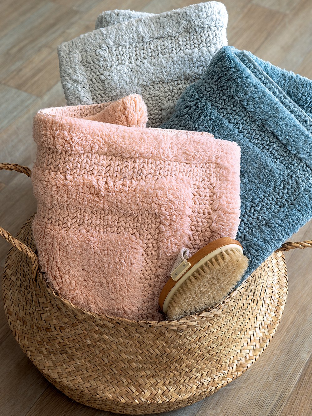 5205857285401_2 Πατάκι μπάνιου 50x80 MISO DENIM Μπλε Palamaiki - Image 1