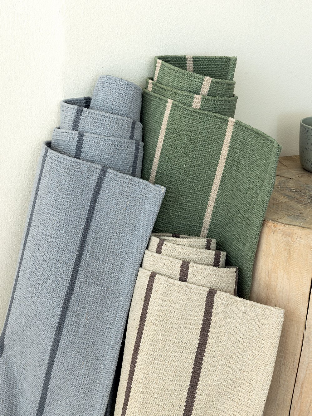 5205857285586_2 Ταπέτο κρεβατοκάμαρας 60x120 PIN GREY Γκρι Palamaiki - Image 1