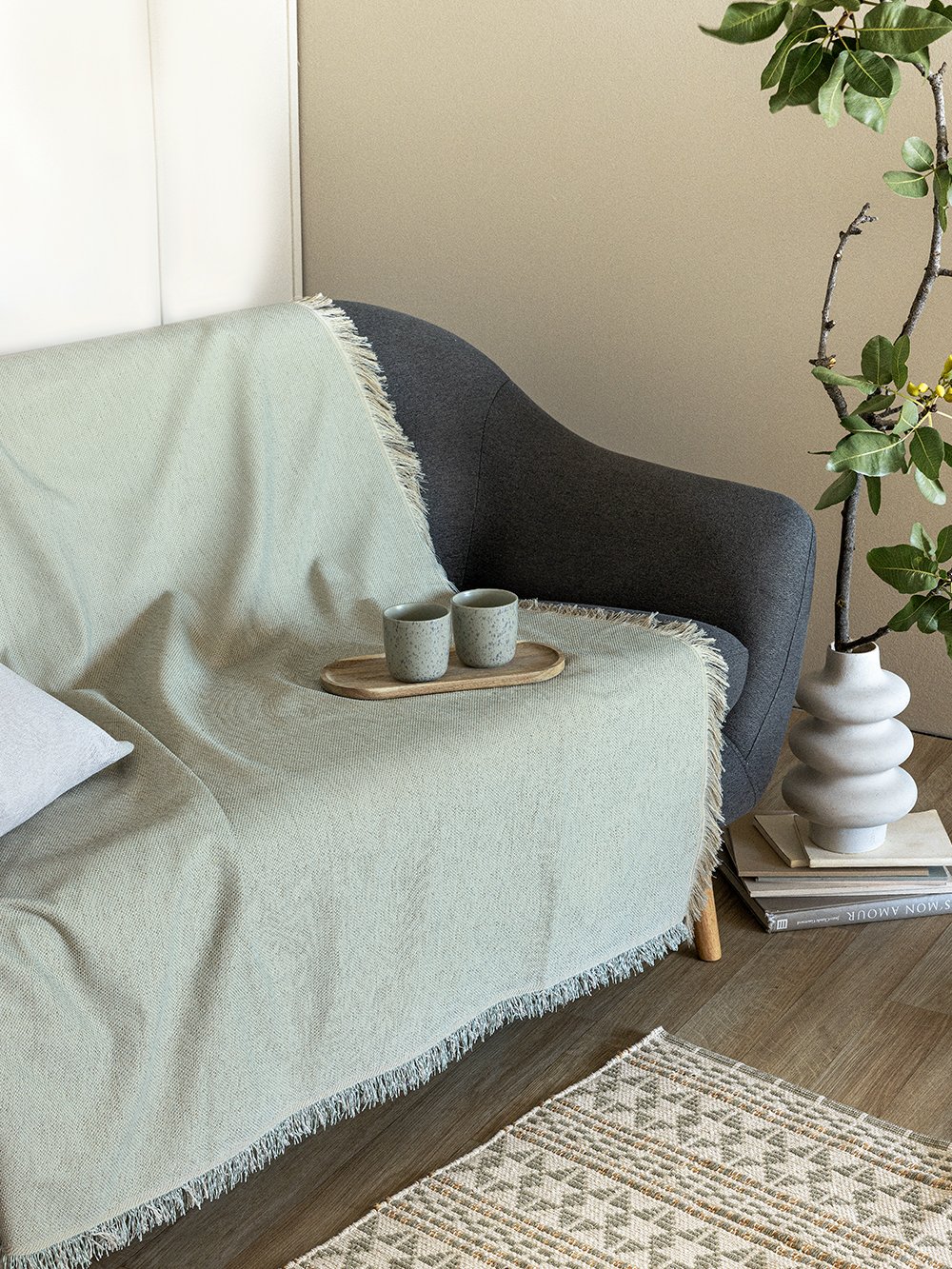 5205857287931_2 Ριχτάρι Τριθέσιου Καναπέ DELLA MINT Πράσινο Palamaiki - Image 1