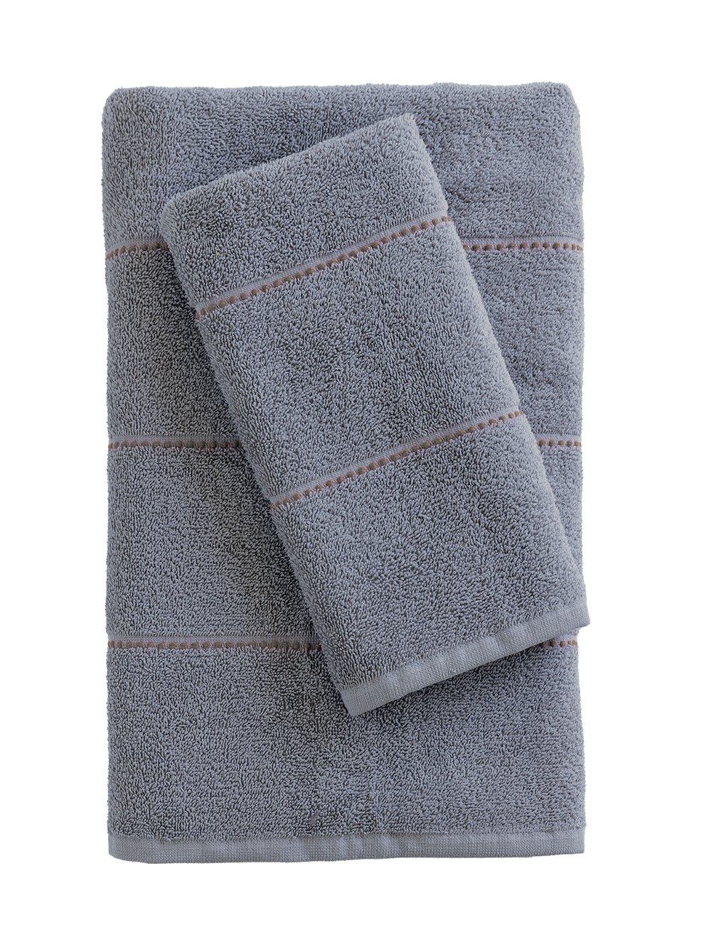 5205857288297_2 Σετ Πετσέτες (30X50, 50X90, 70X140) CLER GREY Γκρι Palamaiki - Image 1