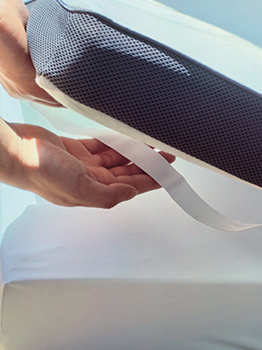 5205857288488_2 Ανώστρωμα White Comfort 140x200+6 TOP FOAM 3D Λευκό Palamaiki - Image 1