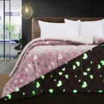 Κουβερτοπάπλωμα μονό φωσφοριζέ Art 6153 160x220 Ροζ   Beauty Home - Image 2