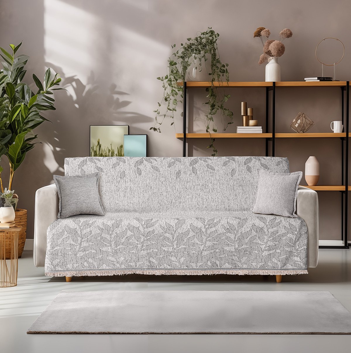 8633 Ριχτάρι Τριθέσιο Art 8633 180x300 Εκρού Beauty Home - Image 1