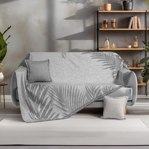 Ριχτάρια σετ 2τμχ Art 8635 (180x250 + 180x300) Γκρι   Beauty Home