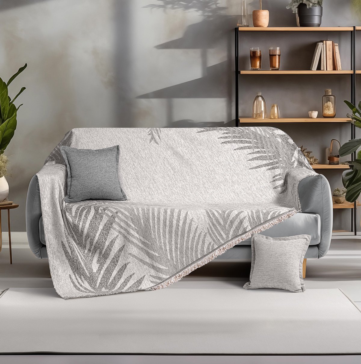 8637 Ριχτάρια σετ 2τμχ Art 8637 (180x250 + 180x300) Εκρού Beauty Home - Image 1