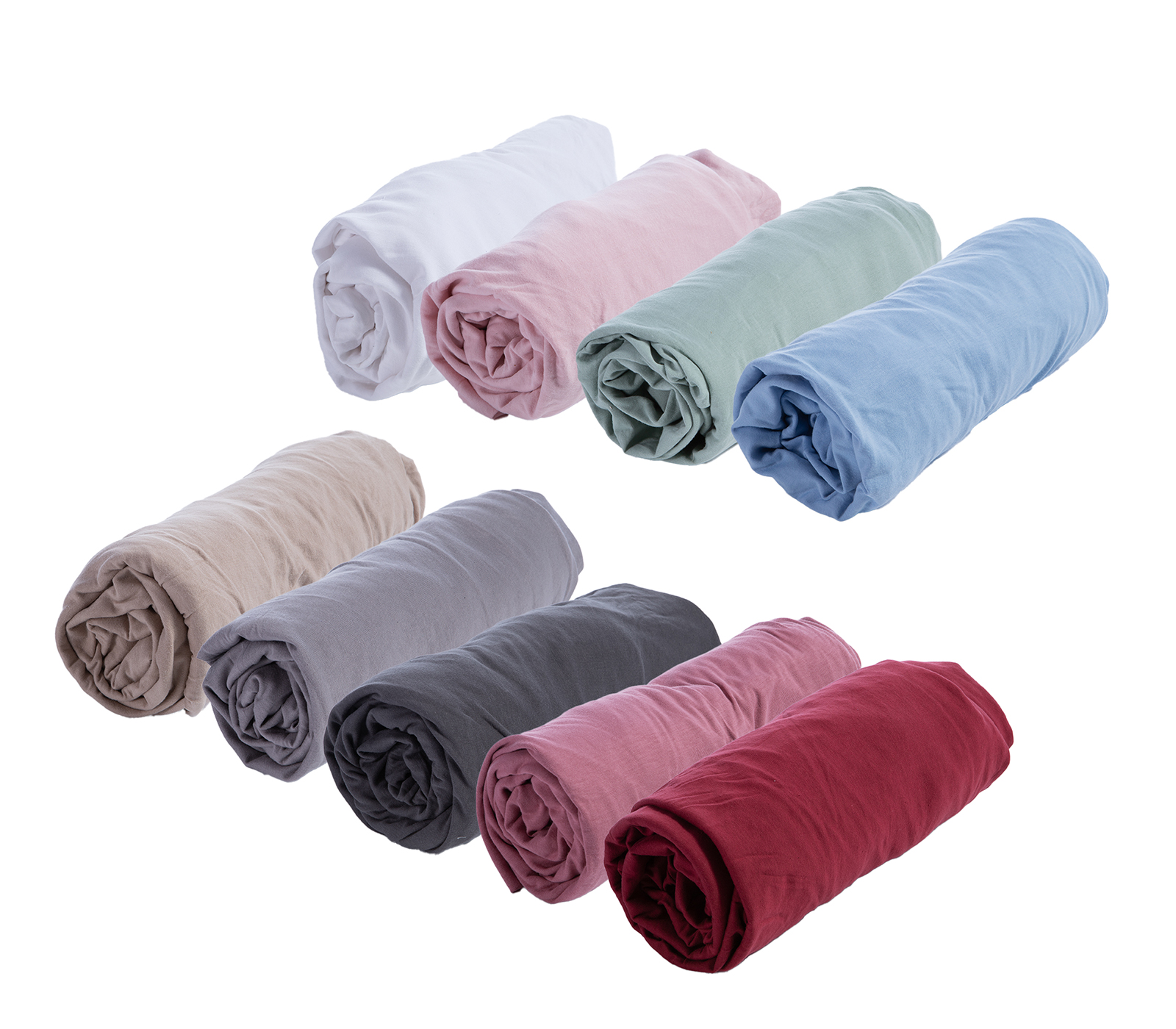 JERSEY--ΧΡΩΜΑΤΟΛΟΓΙΟ---ΣΕΝΤΟΝΙ-160Χ200+30 Σεντόνι Μάκο Με Λάστιχο Jersey Διπλό 140×200+30 Σε 5 Χρώματα Nef Nef - Image 1