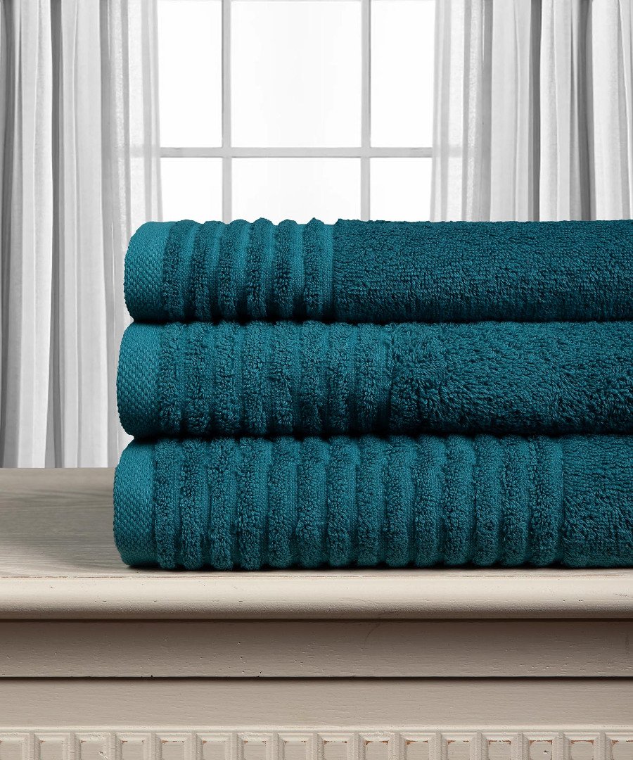 eratoteal1-2 Βαμβακερή πετσέτα ΕΡΑΤΩ 600gsm (75cm x 150cm) teal SilkFashion - Image 1