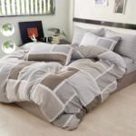 Σετ σεντόνια υπέρδιπλα Art 12601 Luigi 230x260 Γκρι,Μπεζ   Beauty Home