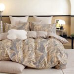 Σετ κουβερλί υπέρδιπλο Art 12607 Andre 220x240 Γκρι,Κίτρινο   Beauty Home