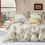 Σετ παπλωματοθήκη υπέρδιπλη Art 12621 Bizet 230x250 Πράσινο   Beauty Home