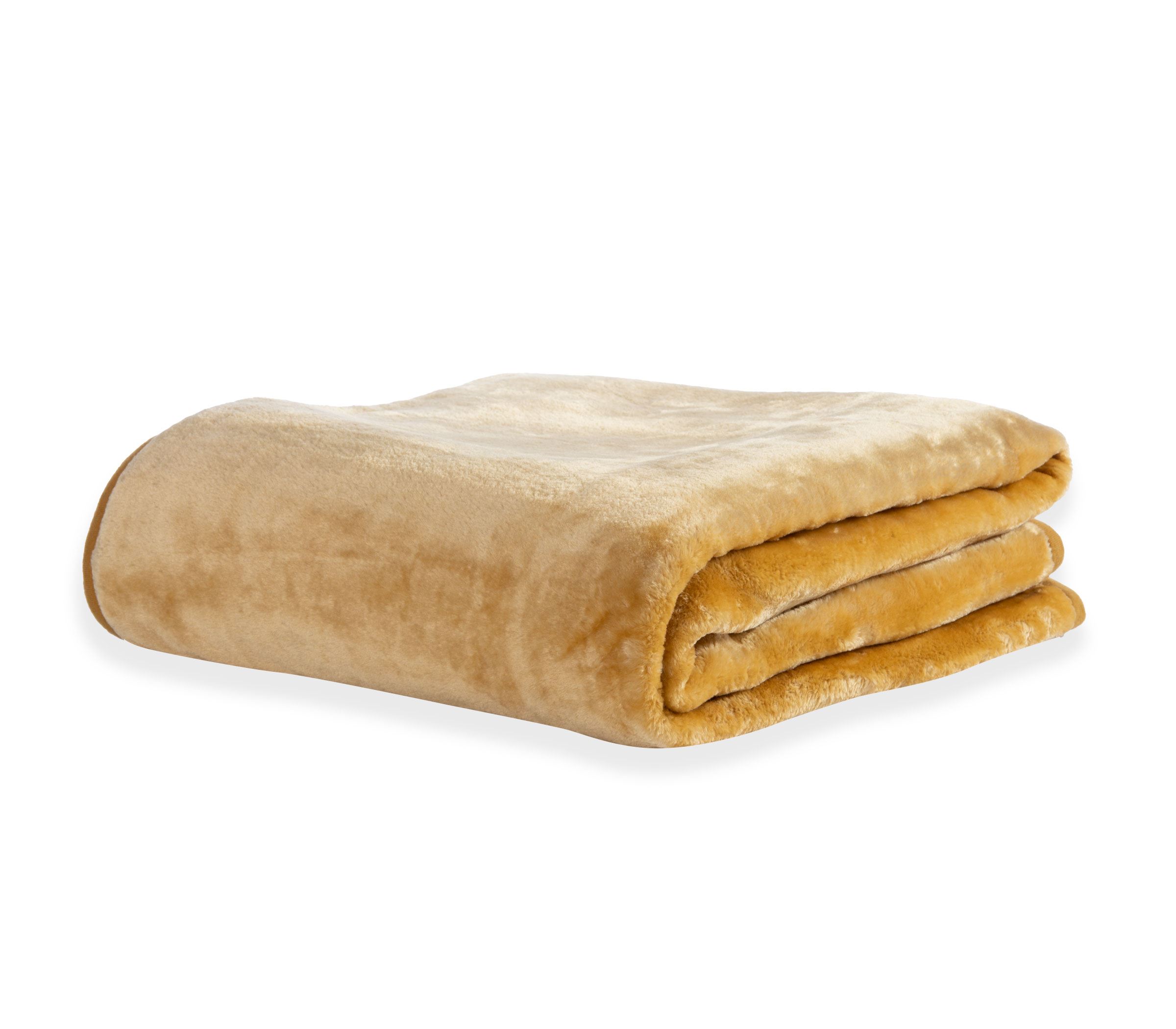 5205495590837-3372_L Κουβέρτα Βελουτέ 170×220 Μονή Nef Nef Loft Honey Gold - Image 1
