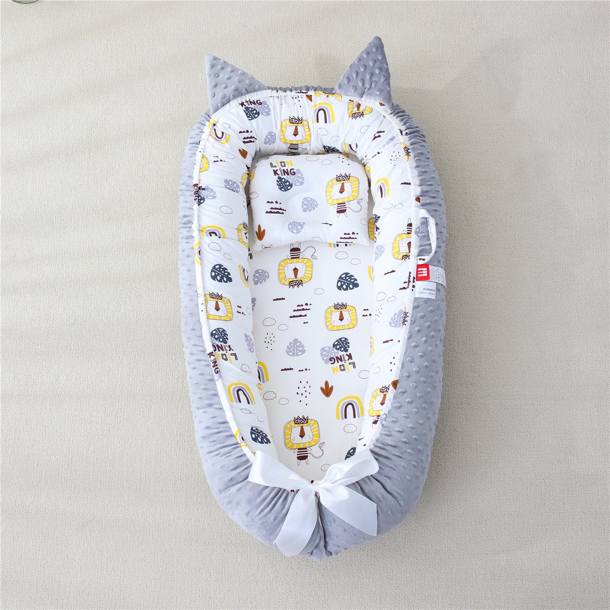 5343 Bρεφική φωλιά με μαξιλάρι Art 5343 53x88 Γαλάζιο Beauty Home - Image 1