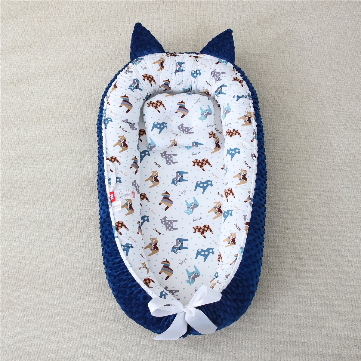 5344 Bρεφική φωλιά με μαξιλάρι Art 5344 53x88 Μπλε Beauty Home - Image 1