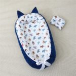 Bρεφική φωλιά με μαξιλάρι Art 5344 53x88 Μπλε   Beauty Home - Image 6