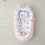 Bρεφική φωλιά με μαξιλάρι Art 5345 53x88 Ροζ   Beauty Home